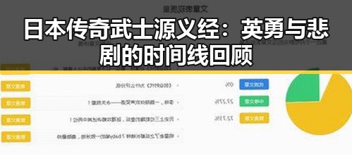 日本传奇武士源义经：英勇与悲剧的时间线回顾